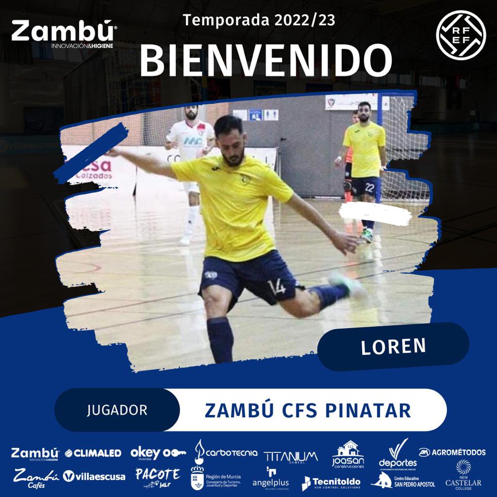 💙 OFICIAL 💚

📝 El ala y pívot zurdo, <a href="/LorenzoBoluda14/">Lorenzo Boluda</a>, es nuevo jugador de <a href="/CFS_Pinatar/">Zambú CFS Pinatar Cerramientos Abatibles</a>.

🧐 El muleño procede de <a href="/puntarronfs/">PUNTARRON FUTSAL</a> y tiene una gran experiencia en 2ªB, siendo una de las campañas máximo goleador de la categoría.

🤗 ¡Bienvenido!🏡

#GoPinatar #GoZambú 💙⚽️💚