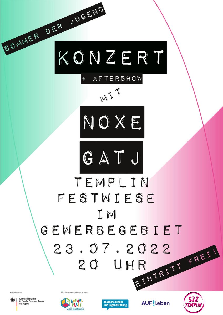 Mal richtig feiern in  #Templin! Organisiert von der  Initiative für ein selbstverwaltetes Jugendzentrum (SJZ) #SommerderJugend