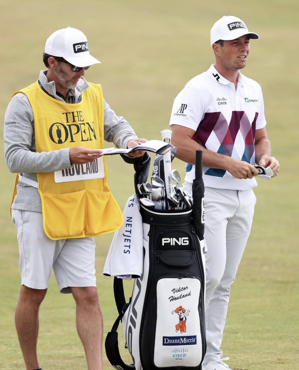 Swinging Pete and Twitterless Viktor will see you in the final pairing tomorrow at the Old Course! 

#okstate | #golfschool
