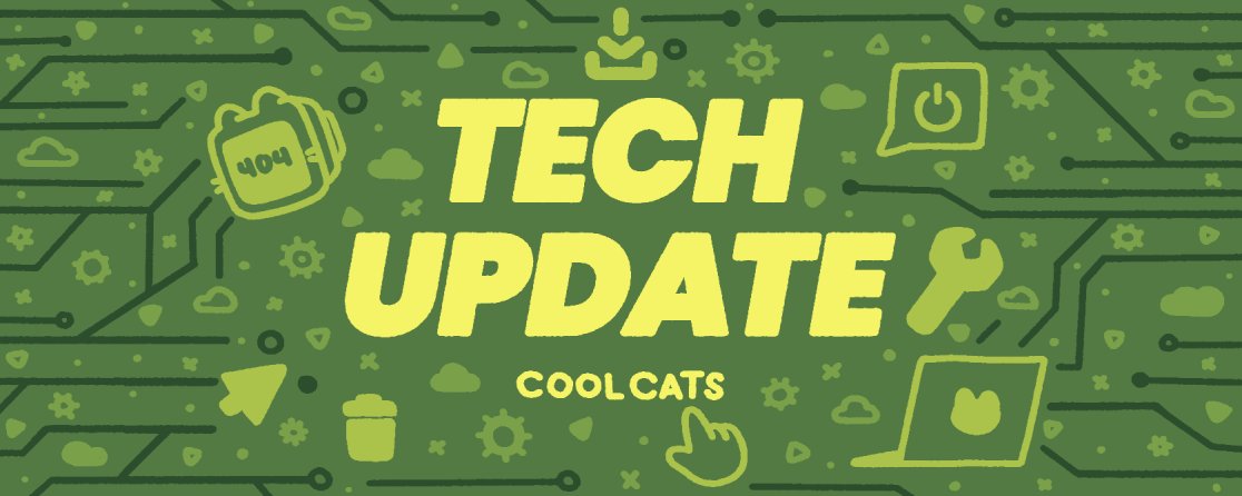 coolcatshelp's tweet photo. Happy Saturday Cooltopians! Cooltopia will be undergoing a quick maintenance today at 4pm EST and this should last ~30 minutes. 

During this time, you may see “Service Unavailable” warnings.

  This will be to prepare for the raffle beginning on Monday! <3 https://t.co/YTWfgo3z0n