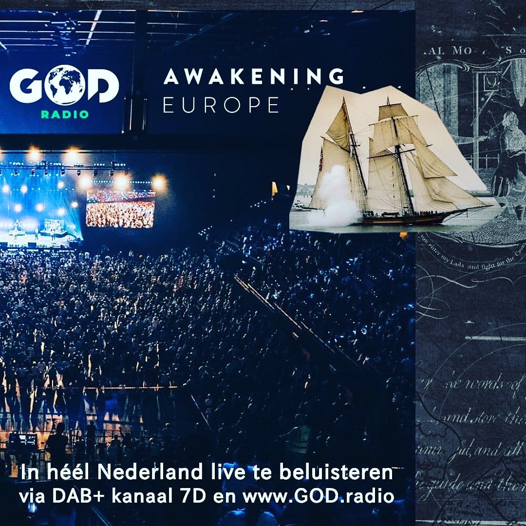 [ON AIR] Awakening Europe live op GOD Radio. Luister landelijk via DAB+ en GOD.radio 🗼🔥