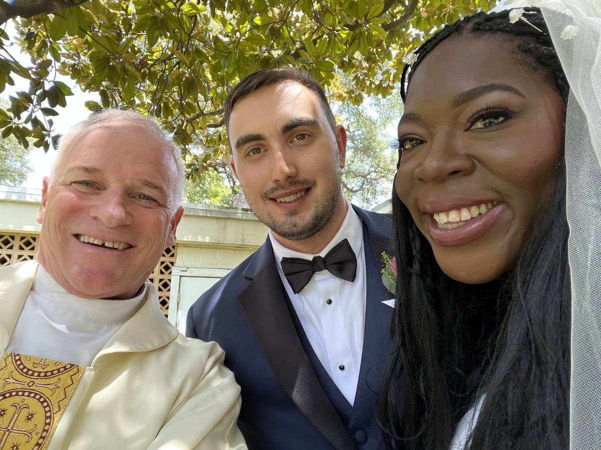 Congratulations Spencer and Crystal married today at St. Ignatius!!!!