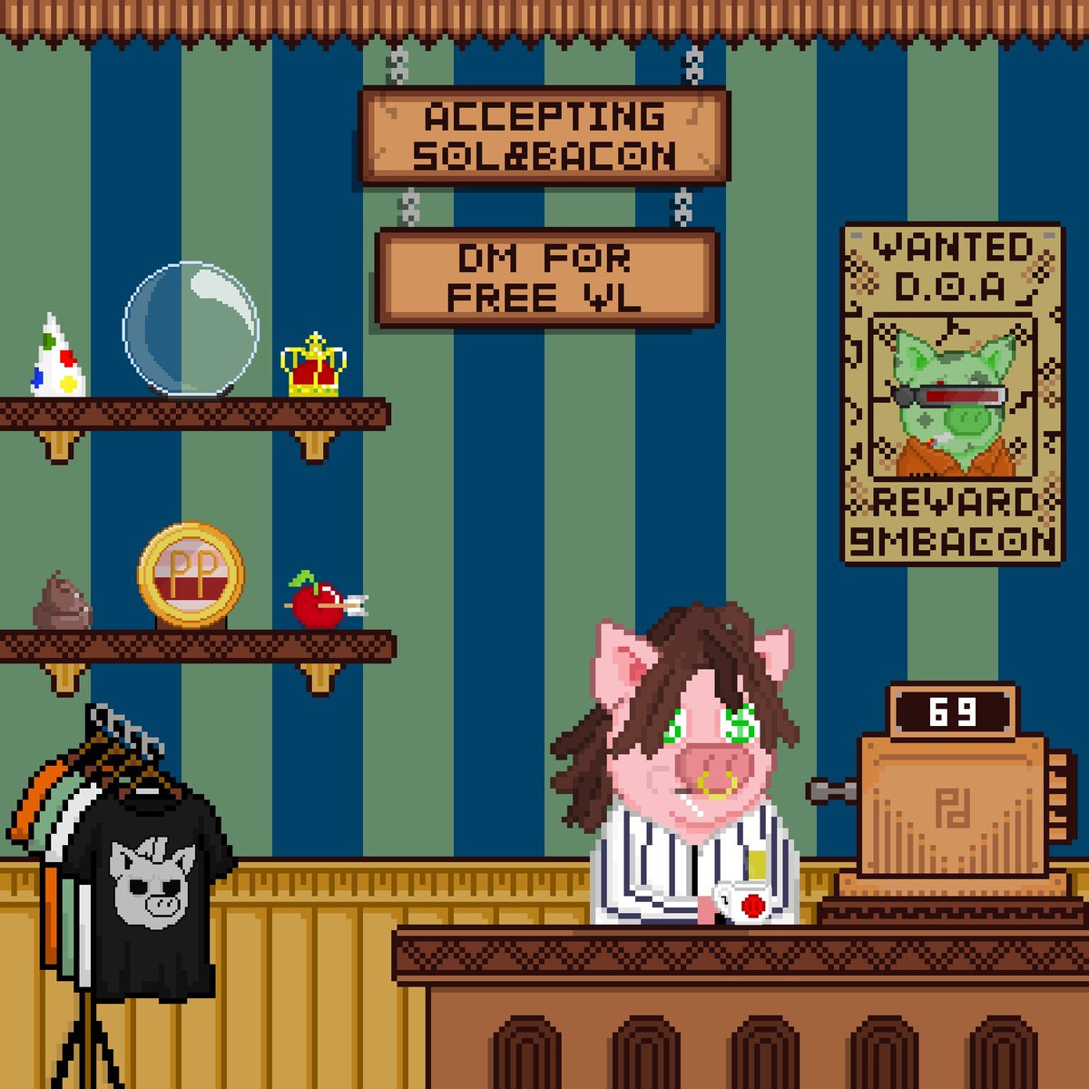 So what do we have at stake for you?👀

Right during mint we will open our staking platform to the public.💰

Merchandise will become available as well for our community.👕

And many more on our roadmap🗺️

Don't miss out and get your whitelist!

Link is in our bio!

#NFT #Solana