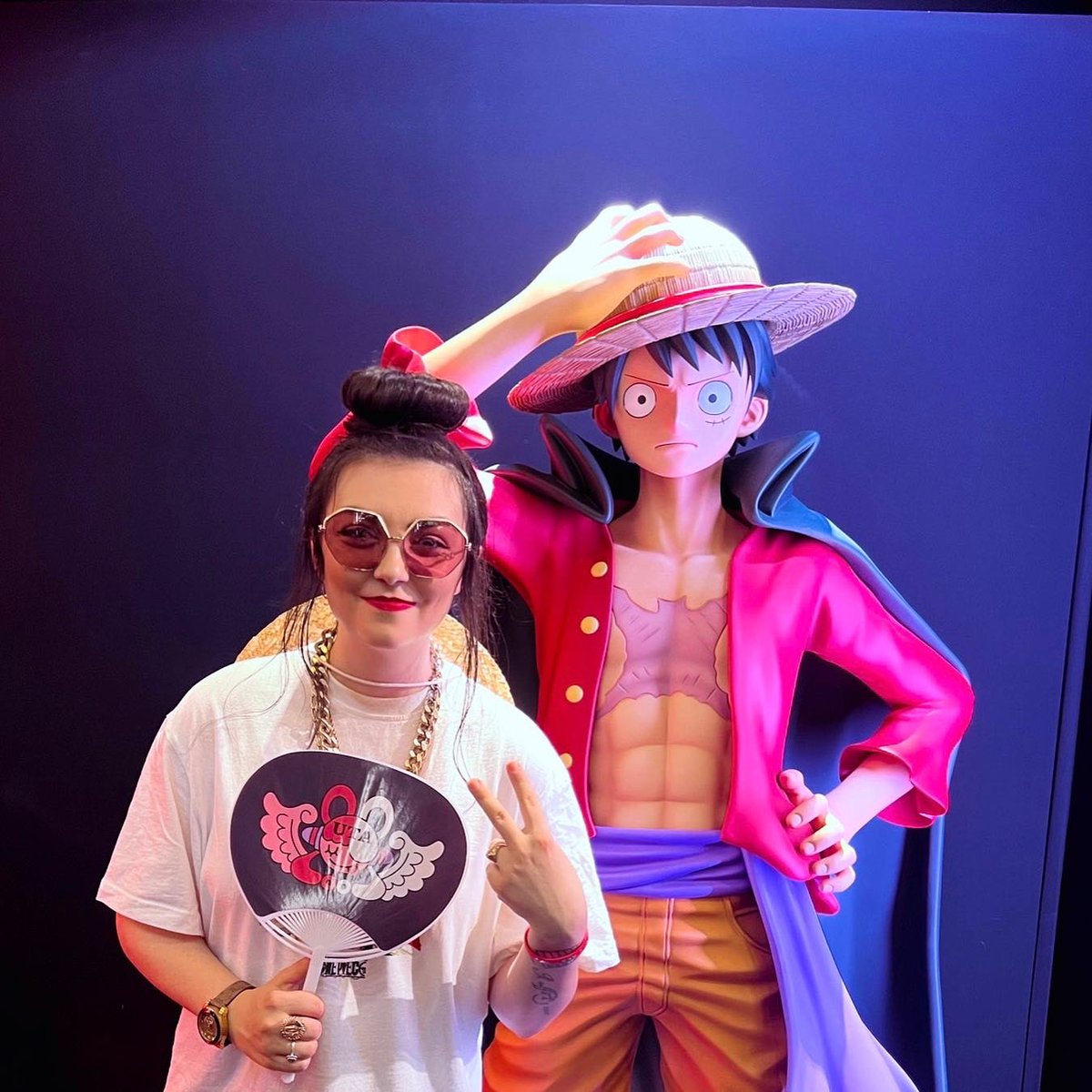 HoshiOfficial's tweet photo. Trop heureuse d’être allée à la #JapanExpo 🏴‍☠️ 
J’ai hâte que le film sorte 💜 Je vous mets un extrait d’une chanson en dessous 👀 https://t.co/LDZa5WjWYD