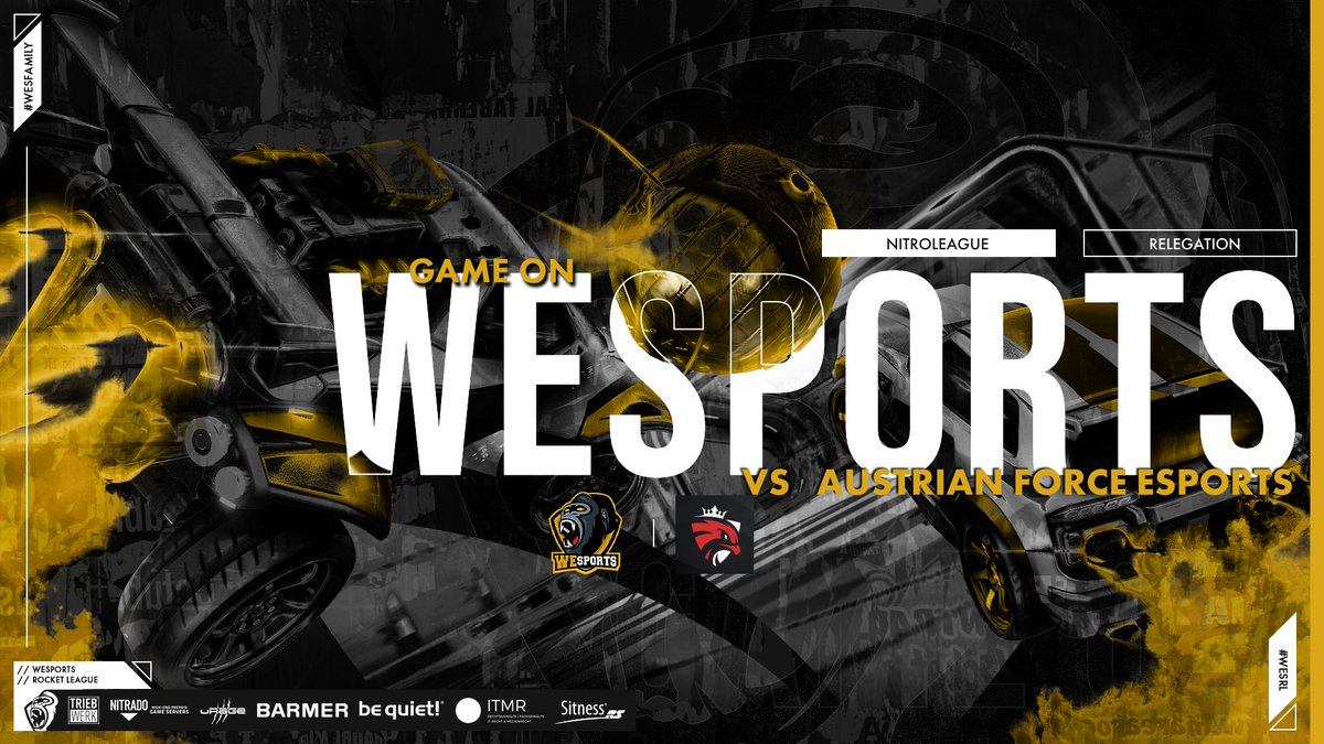 Relegationsmatch
<a href="/NitroLeagueRL/">Nitro League Legacy</a> | #RocketLeague 

Nun heißt es - Alles Geben!
Unsere #RL Fahrer sind bereit!
Der Gegner heißt <a href="/AustrianForce/">Austrian Force willhaben</a>.

Schaut vorbei &amp; feuert <a href="/histytm/">.Histy™</a>, @AgentF03 &amp; <a href="/RL_TrickShot/">Steven 'TrickShot' A.</a> kräftig an! #WeSP0WER

⬇️⬇️⬇️⬇️Live ab 17.15⬇️⬇️⬇️⬇️⬇️
twitch.tv/nitroleaguerl