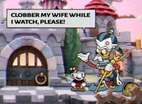 4he_apprentice's tweet image. Why did his royal highness the King want you to abuse and humiliate his wife in her private quarters?

It’s because he can't catch her he can only move one space at a time.