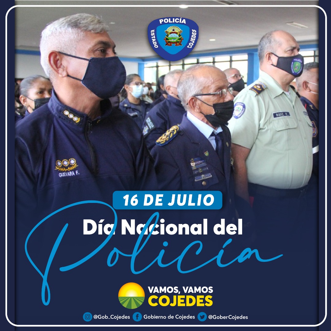 Felicidades a todos los funcionarios policiales de nuestro estado #Cojedes hoy en su día. Seguimos empeñados en dar lo mejor para continuar con esta bella labor de resguardar y velar por el bien de la ciudadanía. #VamosVamosCojedes <a href="/albertogalindez/">Alberto Galindez</a>