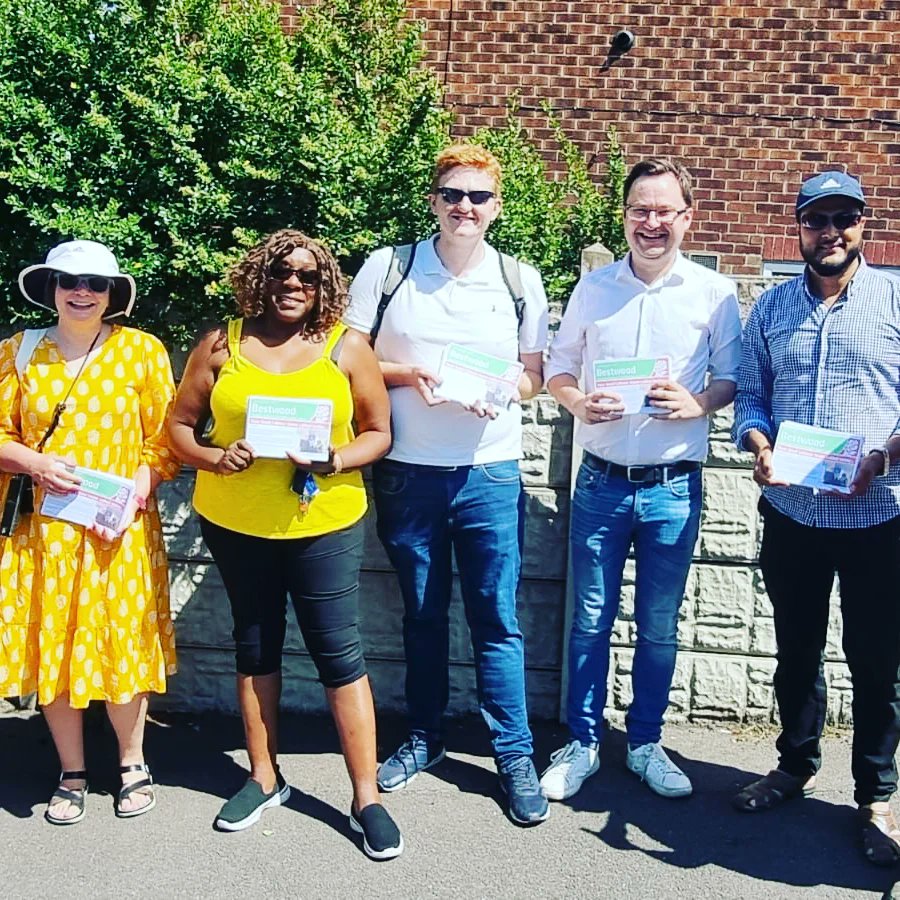 Nazkk's tweet photo. Out in sunny @My_Bestwood this afternoon with @AlexNorrisNN
&amp; @ng_labour. Lots of positive doorstep conversations. #labourdoorstep https://t.co/o9G4A1KKm1