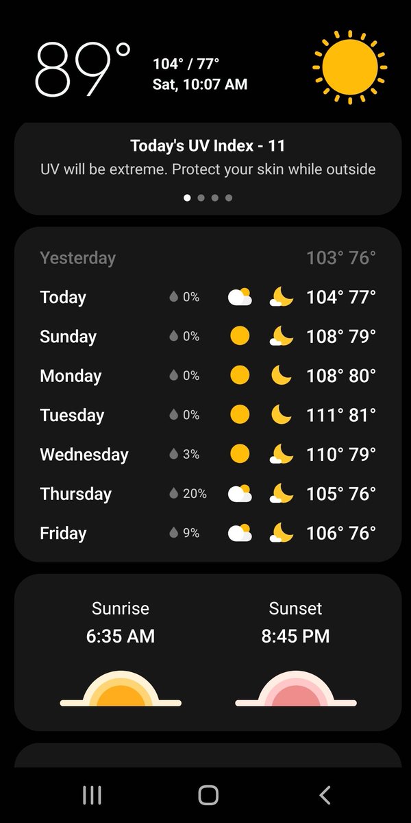 amanda050183's tweet photo. @OIF_survivor I would be ecstatic for highs in the 80s!!! Just getting more of the same this week, only a bit worse 😩I love Texas with all my heart but when I get to retirement I'll be spending summers elsewhere for sure! https://t.co/BUxBEvNBFR
