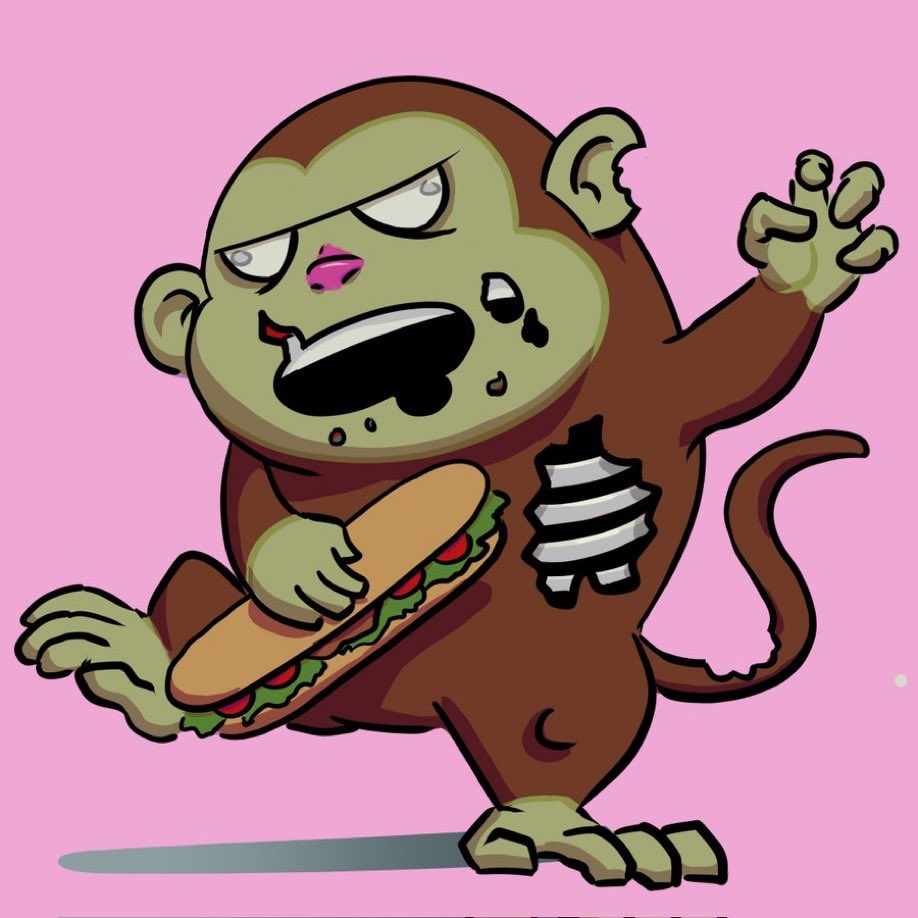 We can get behind <a href="/emptypencils/">emptypencils</a> walking dead treatment of their Fattie. The walking bread? 🥖