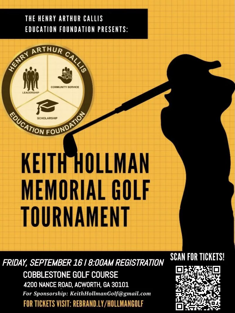 CobbAlphas's tweet photo. The Keith Hollman Memorial Golf Classic Friday, is Sept. 16th at Cobblestone Golf Course in Acworth. Hosted by Alpha Phi Alpha Fraternity, Inc., Omicron Mu Lambda Chapter (The Cobb County Alphas), benefiting the Henry Arthur Callis Education Foundation. https://t.co/GZzGUdn3eC https://t.co/yBpEd8kP1L