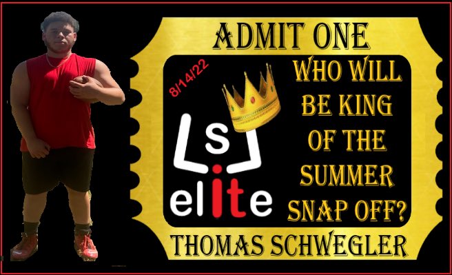 LSLELITE's tweet photo. @Tomfootball66 has his ticket...do you? This Rising Junior Stud from St. Thomas Aquinas High School is ready for his chance to grab the LSL ELITE Summer-Snap-Off Crown &amp; the Treasure that comes with it. DM ME for full details on how to get your ticket. https://t.co/eMDUdmLm4l