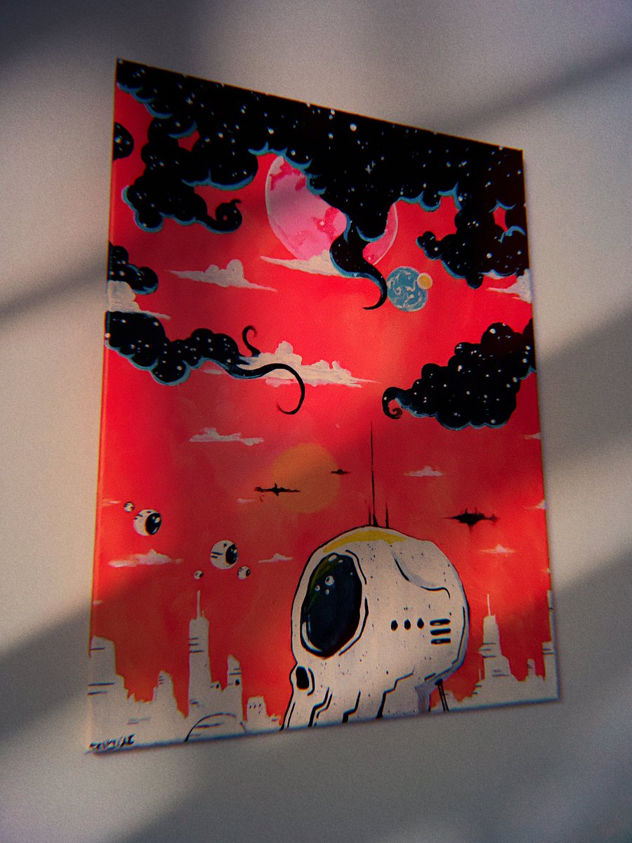 LegendaryDEV's tweet photo. “WHEN WE ARE AT OUR LOWEST PARTS OF OUR MIND, A GLIMPSE OF HOPE DISGUISED AS AN ENIGMATIC MYSTERY FILLS OUR IMAGINATION” - 👑🚀🪩 #devkai #darkdays4ever #paint #windsorandnewton 

https://t.co/VGtwpetUqs https://t.co/Gd3ivCs2ed