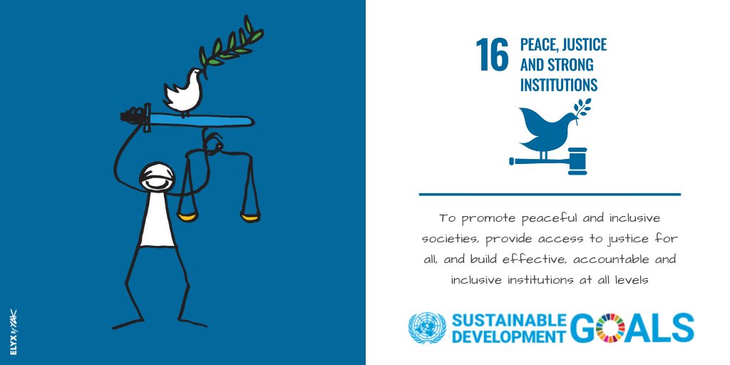 abeyieis's tweet image. Peace and justice should not be made for a few people but should be a right for all.

#sdggoal16 #sdgawareness #action #beinformed #newAfrica #getinvolved #sdg16 #men #women #key #solution #life #land

Image credit - UN