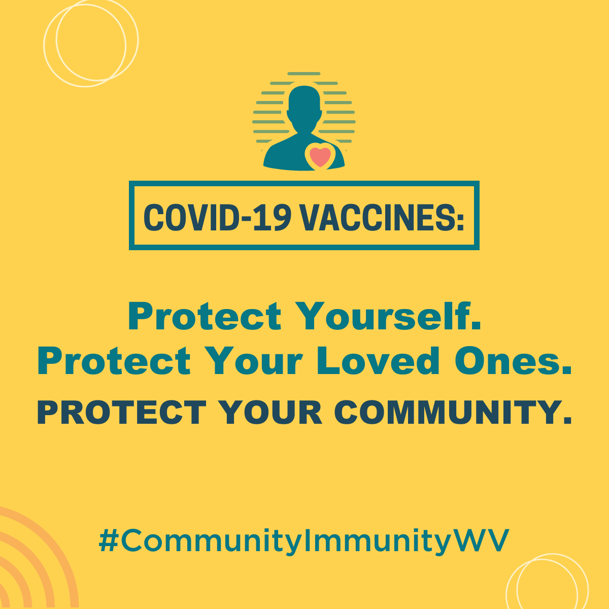 WVFREE's tweet photo. Choosing COVID-19 vaccination protects you and those around you. #CommunityImmunityWV begins with each one of us. Learn more at https://t.co/HeKeG38ZZS https://t.co/REj6OiyJFA