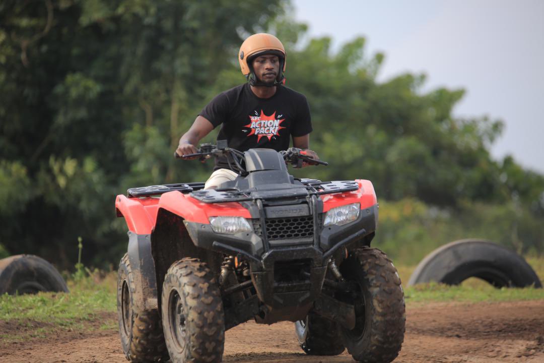Abibaasa's tweet photo. The #KFCActionpack winners enjoying quad biking. https://t.co/WqGkBVjLTL