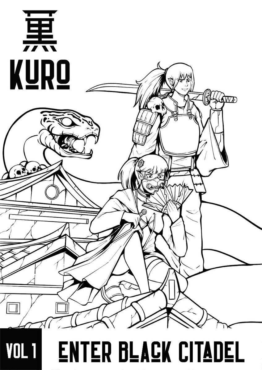 CHAPTER 1 : 

Manga is a timeless IP Play, and here's a sneak peek of what's to come. 

The Web Series be owned by the holders, as will the rest of physical &amp; digital properties of KURO. 

Mint day is near, let's build Kuro together!

#SolanaSummer #BackToBlack #NFTCommunity