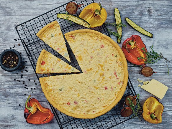Meet our new <a href="/Menu_Serve/">Menuserve</a> Mediterranean Quiche, an 11" diameter, quiche made with egg, red and yellow peppers and courgette encased in shortcrust pastry available whole or pre-cut 12 ptn, can be served hot or thaw and serve cold.

Suitable for vegetarians.