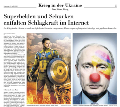 Russland droht der <a href="/NZZ/">NZZ</a> mit einer Anzeige. Der Grund: Man hat eine Putin-Karrikatur abgedruckt.

«Wir behalten uns vor, diese und mögliche künftige verleumderische und beleidigende Publikationen (…) anzuzeigen.»

Der Brief von <a href="/RusEmbSwiss/">Russian Embassy Bern</a> an <a href="/ericgujer/">Eric Gujer</a>: switzerland.mid.ru/de/press-centr…