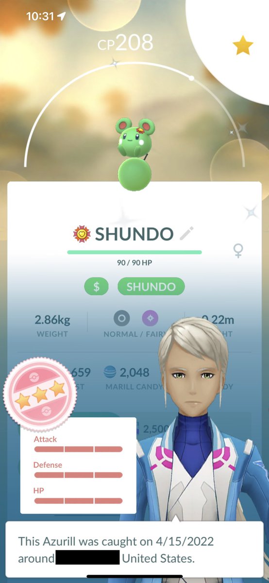 iAwze's tweet photo. @thetrainerclubb Still can’t believe either of these happened… Hatched Azurill then got Wailmer from a random normal trade a month later https://t.co/nb28KsUv8J