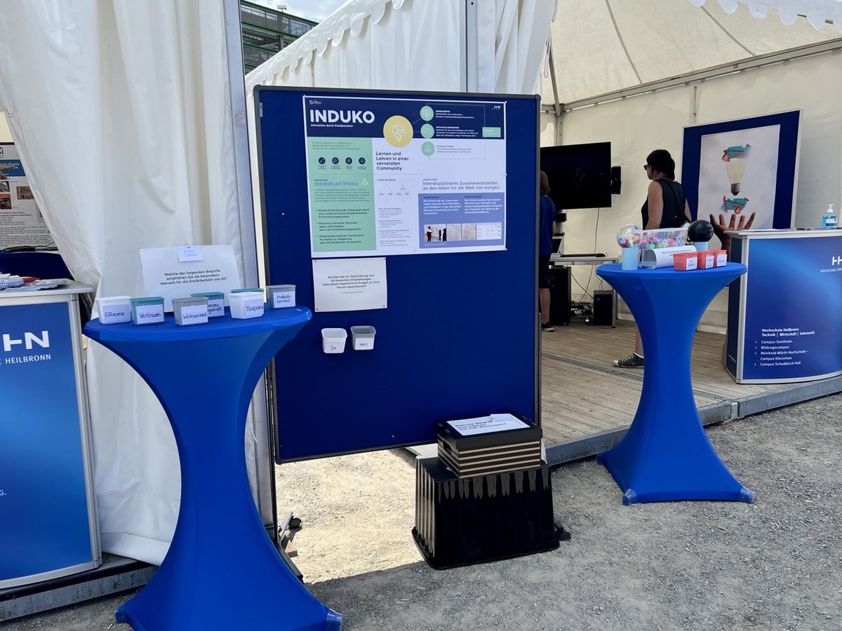 Das #InduKo Team bei #KI Festival in Heilbronn. <a href="/hhn_win/">Studiengang WIN</a> <a href="/InduKo_hhn/">InduKo</a>