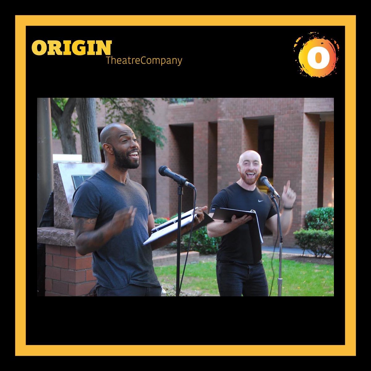 OriginTheatre1's tweet photo. 👋 #OriginThrowback 
September 2021/22 #FallReadingSeries 📖
“My Bedsit Window” by David Gilna #Irishplaywright
Featuring Omari Soulfinger, Sarah Ryan &amp; Alan Kelly
Directed by Origin Artistic Director @mickmellamphy 
Musical performance Sean O' Neil https://t.co/0NQV5AKFlp