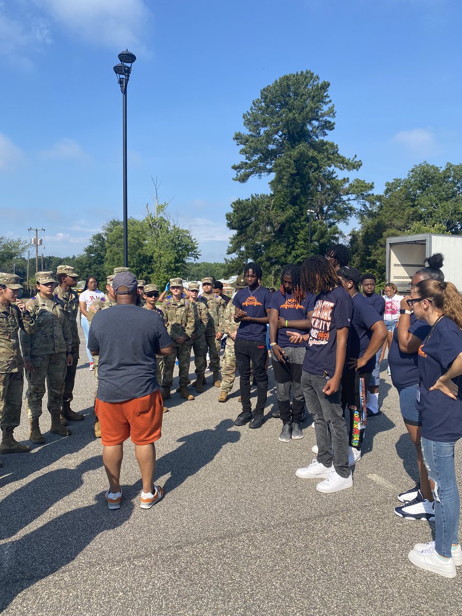 Great day to serve the community! VSU Trojan Summer Bridge Program and TIP Leaders! #HailState #Greaterhappenshere