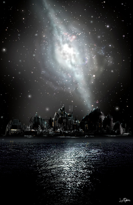 BaronDestructo's tweet photo. Atlantis - Night (concept art by James Robbins)
#Stargate #Atlantis #SGA https://t.co/eApMfc2qRn