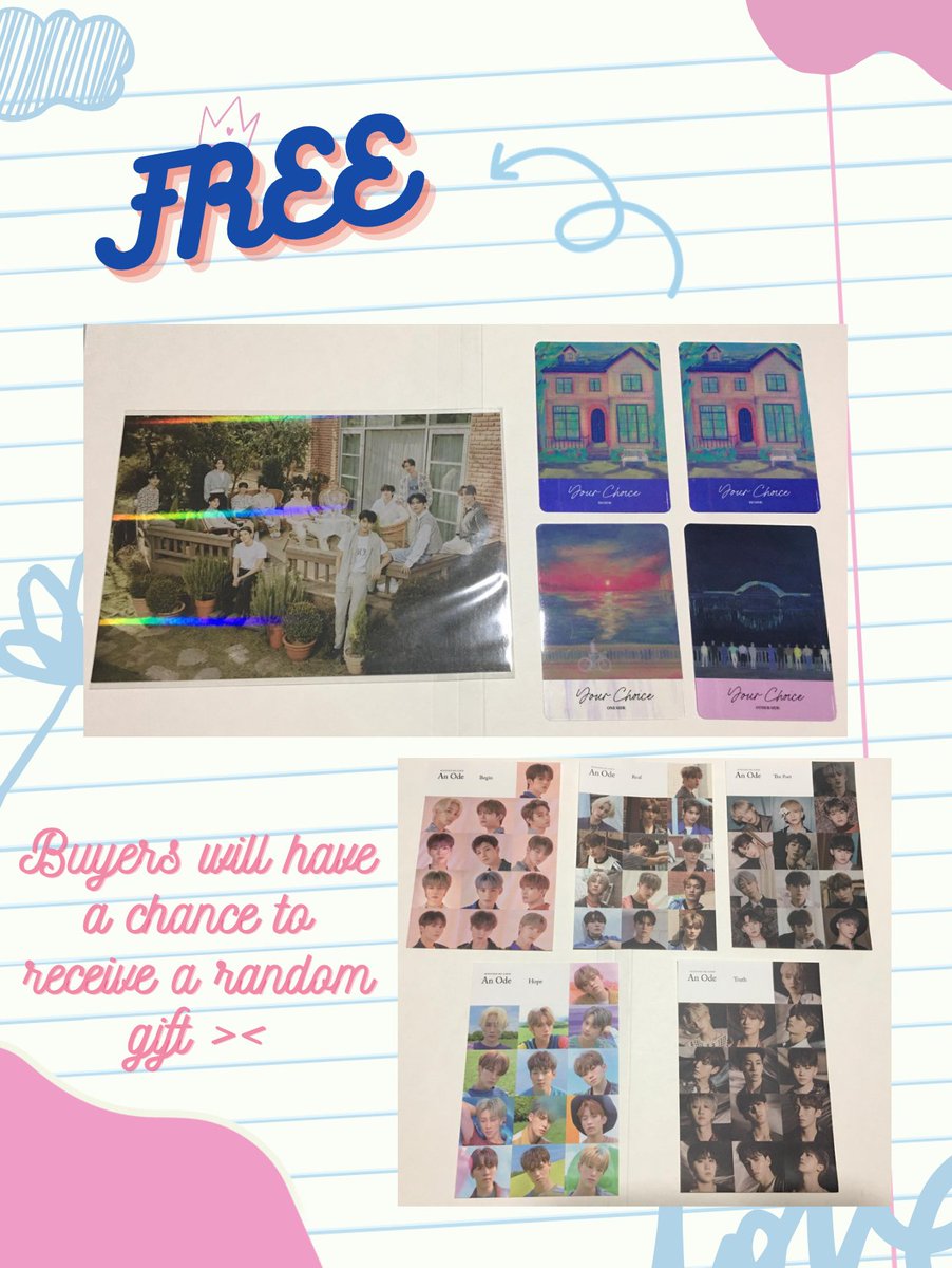 hwcart's tweet photo. WTS LFB Hoshi Woozi Joshua Semi-Quitting Sale
*guaranteed low prices*

— 1 week reservation (negotiable)
— mop: gcash (can do COD)
— mod: sco / ggx / jnt 
— loc: Iloilo

*free items for random buyers!
QRT/Reply item/s to reserve
summary of items+price: https://t.co/3I0tMu2NS8 https://t.co/x02nsmEGol