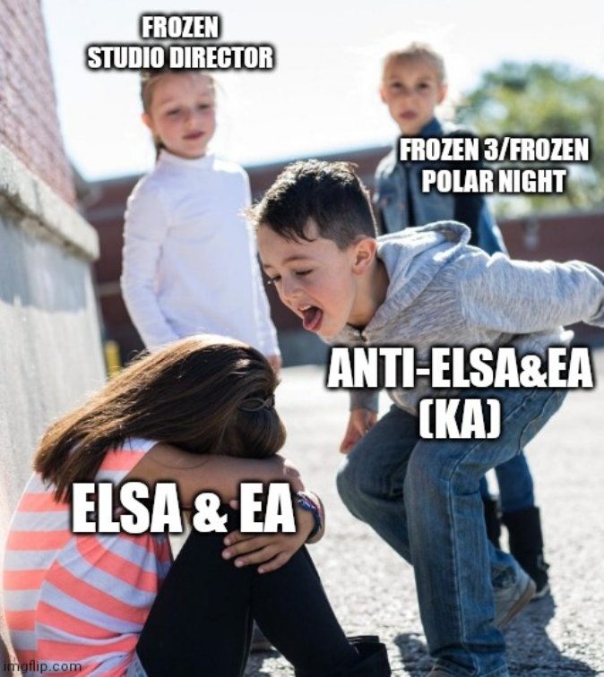 DelianaWahyu's tweet photo. This is what roughly looks like after FROZEN POLAR NIGHT &amp; FROZEN 3 EVENTS. I have seen why KA fans are so Rude. #Elsanna #BringbackElsahome #MakeElsaQueenagain https://t.co/SD0ve7zCT3