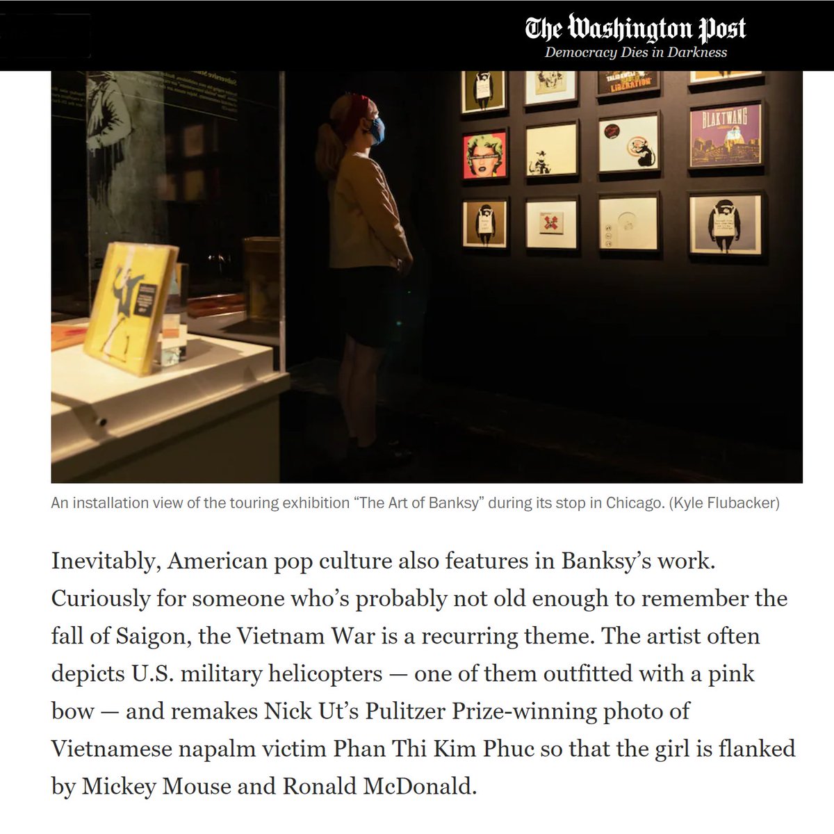 Banksy Exhibit tweet media