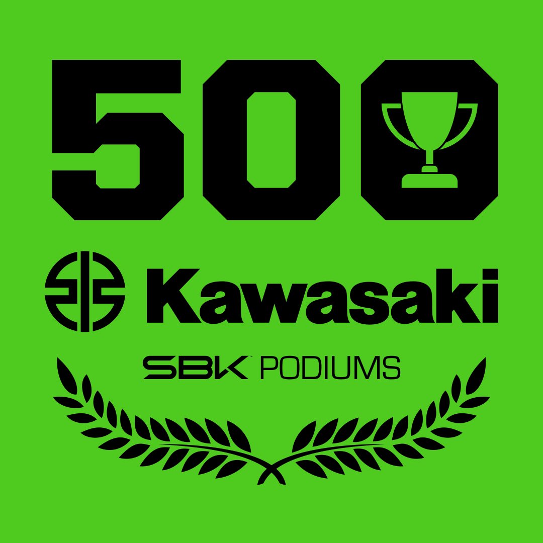 Just the 500 podiums for Kawasaki in @WorldSBK then… 😲👌🏻👏🏻🔥