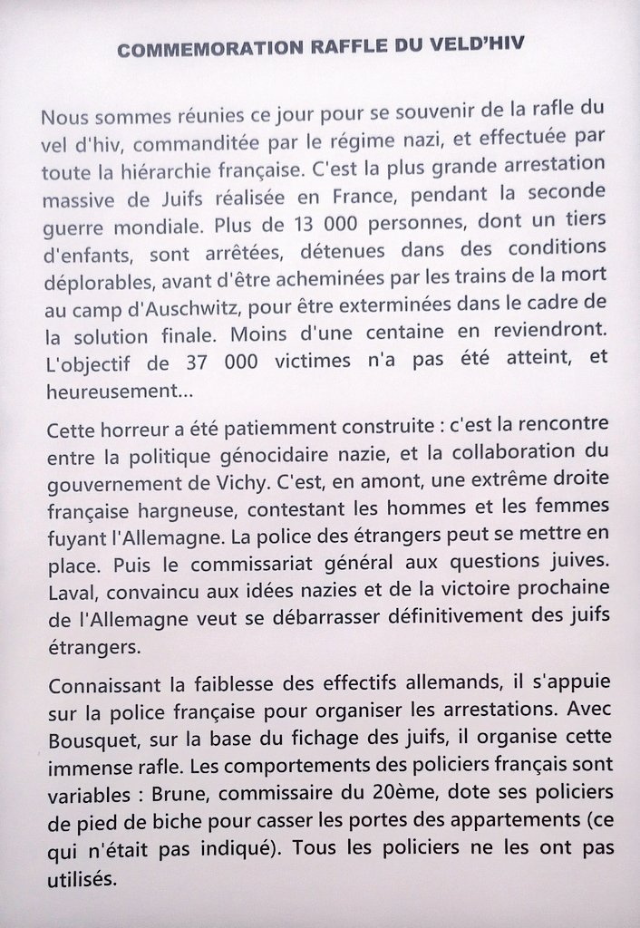 LZagorac's tweet photo. #VelDHiv #LaBellevilloise #Paris20
Commémoration de la rafle du VelDhiv par le PCF 20ème devant La Bellevilloise, où des raflés furent détenus avant d'être envoyés au VelDhiv, puis à Drancy et enfin déportés à Auschwitz. https://t.co/SS4NmJtyDH