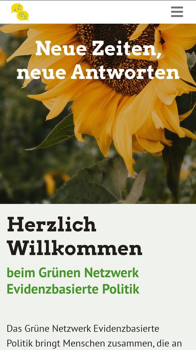 Hier geht eine Website rund um #GrüneEvidenzbasiertePolitik  online, die ich als Mitinitiator wärmstens empfehlen kann! Wir wollen den Dialog zwischen Politik und Wissenschaft ausbauen und die #Evidenz stärken.
Wer mit machen will PN, alle anderen RT 😜

evidenzbasierte-politik.de