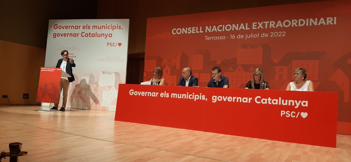 andreu_martin's tweet photo. Aquest matí el Consell Nacional Extraordinari del @socialistes_cat ha ratificat 84 candidats i candidates del #PSC per a les eleccions #municipals del 2023! Responsabilitat, il·lusió i compromís per fer realitat el #canvi que #Reus mereix! Som-hi! #ElCanviQueReusMereix https://t.co/k0AX0c08nN