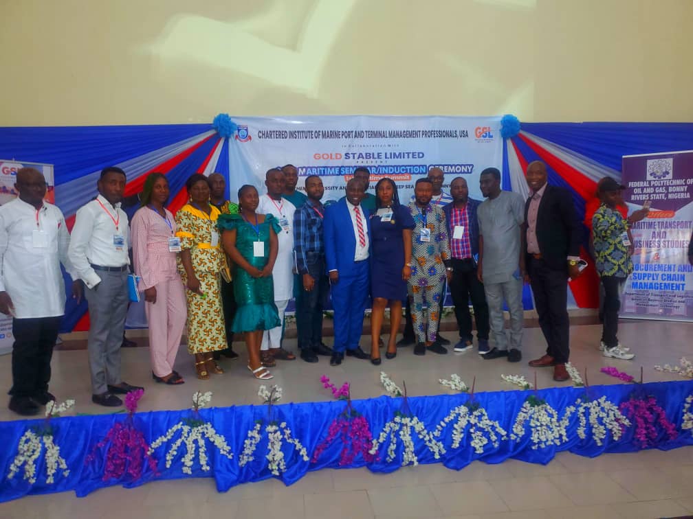 Kenneth_Ibiama's tweet photo. I presented a paper on Bonny Deep Sea Port: Necessity and Potentiality at the just concluded 2022 Maritime Seminar held at the prestigious Federal Polytechnic of Oil and Gas, Bonny. https://t.co/U3jG5eANxn