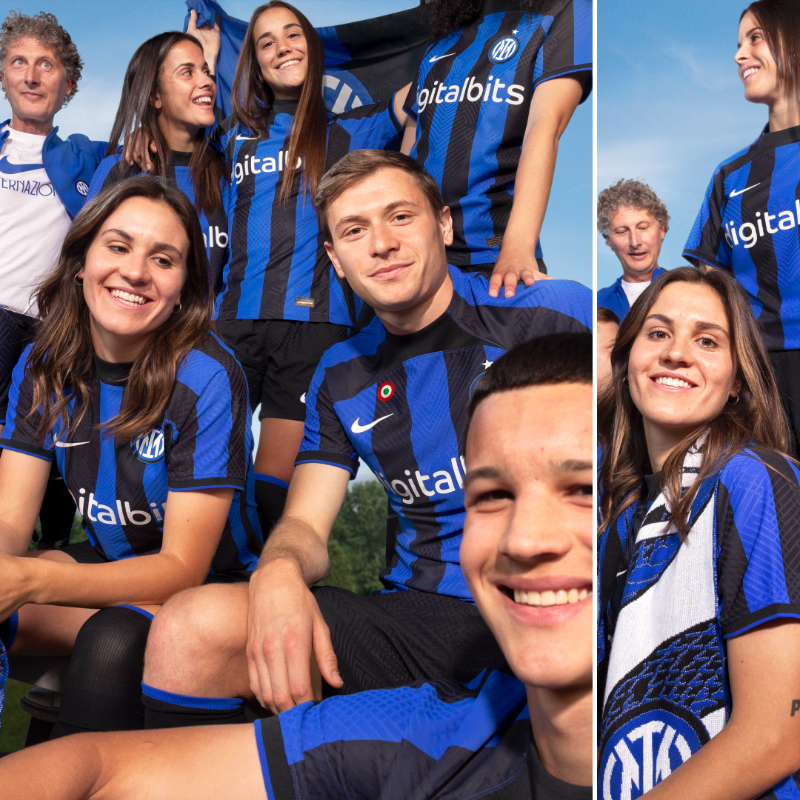 nikefootball's tweet photo. Never relegated, always iconic. 🔵⚫️

The 22/23 Home shirt harks back to Inter Milano’s proud history, with a return to the stripes. Represent the Nerazzurri in the new shirt now. @inter