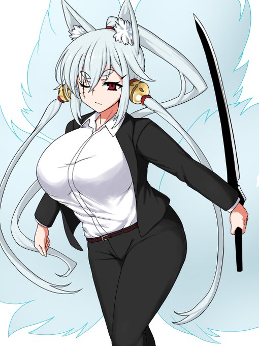 #コスプレンジ
(@gond_7)Gondさんの企画で
(@kouyako1)仰夜狐さんのところの藤月ちゃん 