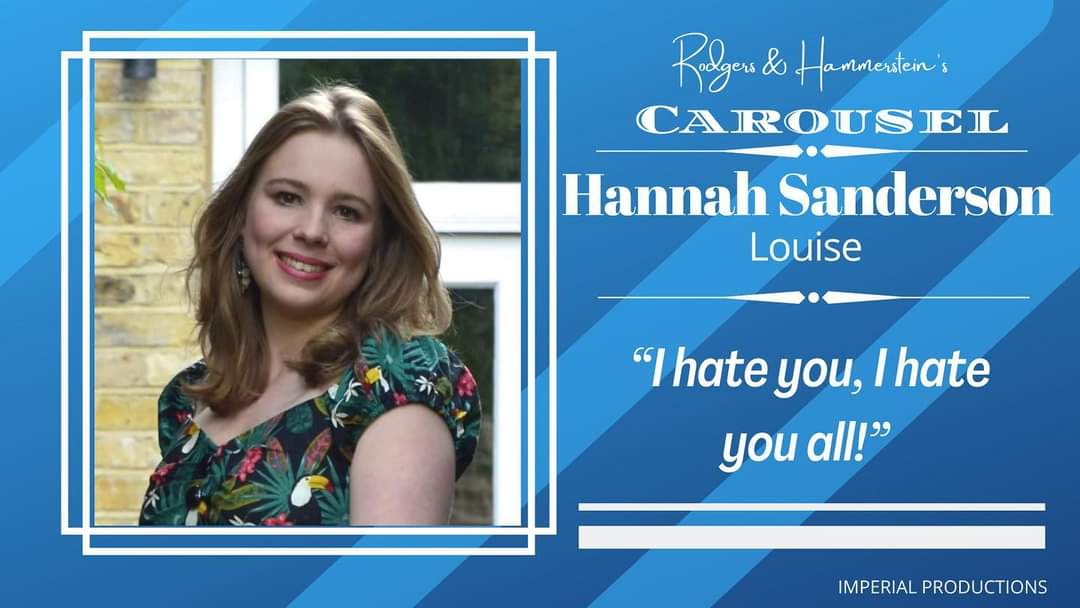 Introducing <a href="/Hannah060997/">Hannah Sanderson</a>, who will be playing the spitfire of emotions that is Louise. This is Hannah's first <a href="/Imp_Prod_UK/">Imperial Productions</a> show and she is very excited to perform in Budleigh! 

Get your tickets here: imperialproductions.org 

#musical #theatre #Devon #summer #show