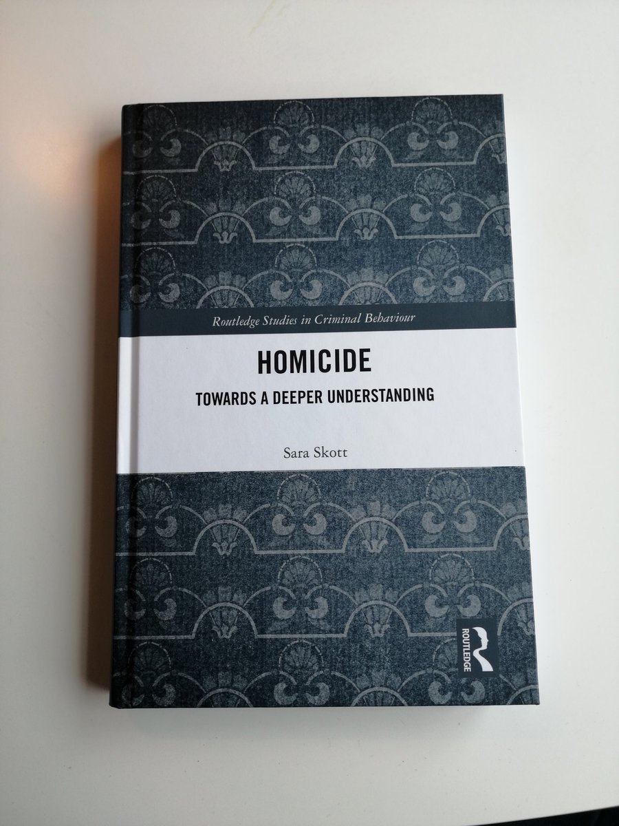 SkottSara's tweet photo. Excited to announce that my new book, 'Homicide: Towards a Deeper Understanding', published by Routledge and the Taylor and Francis group, is now available for purchase! If you buy it directly from Routledge you can get a 20% discount using the code ASM06! #homicide #academia https://t.co/JZYDX8kzPE