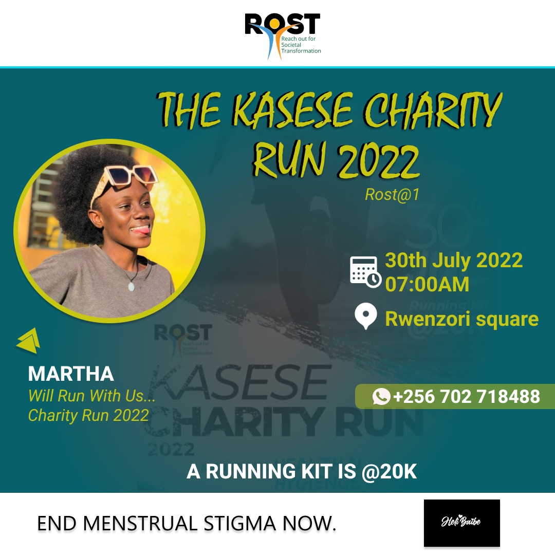 ROSTUganda's tweet photo. If you can't run for fitness Run to create an impact to your society today
Hands joined we can put an end to intergenerational Menstrual stigma and unsafe Menstrual periods
@HeliBaibe @Apipawe24 @Dauntlesseskimo @FlorenceKabugho @kat_festo  @JibuCo @dor_masika @DoreenBiira1 https://t.co/IwqhL01EBU