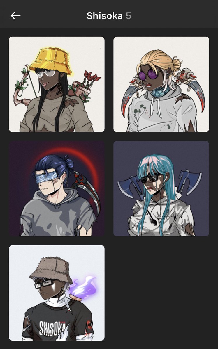 Which one is the sickest? <a href="/ShisokaNFT/">Shisōka | The Outcasts🪬</a> loving the art. Scooped a handful of paper OG coins to mint these ahead of the crowd. #worthit 🔥
