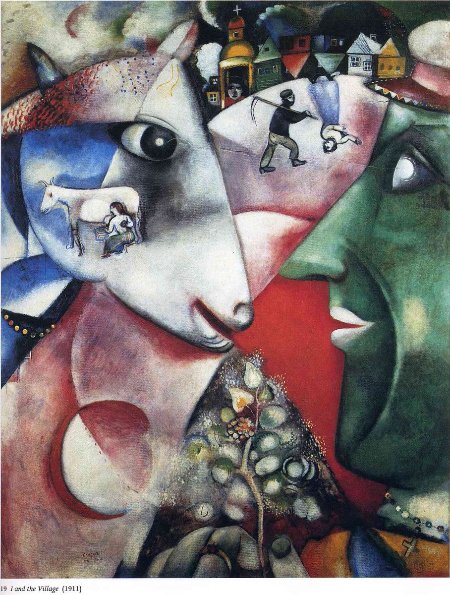 Arteymas_'s tweet photo. Yo y el pueblo, 1911, Marc Chagall https://t.co/FU6HHH96P1