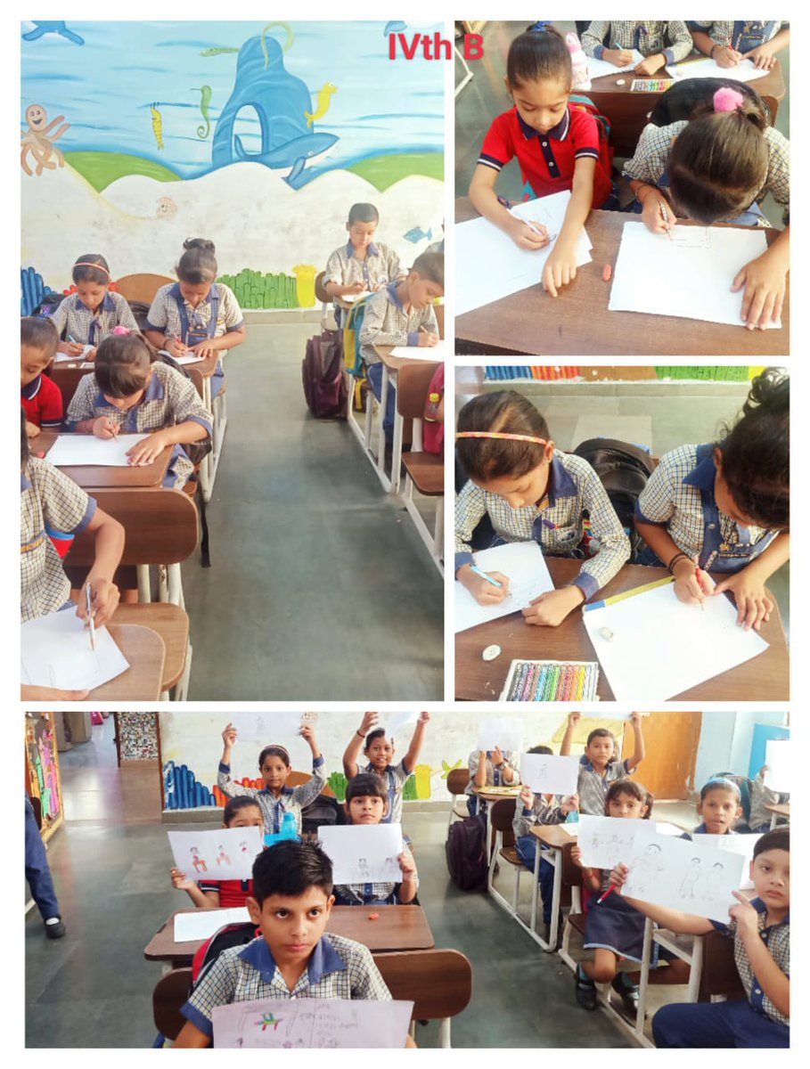 AmbedkarSoSEKhp's tweet image. #HappinessUtsav2022 
#MindfulnessClasses
#HappinessCurriculum
Students were engaged in mindful drawing to display on Mindfulness Board today.