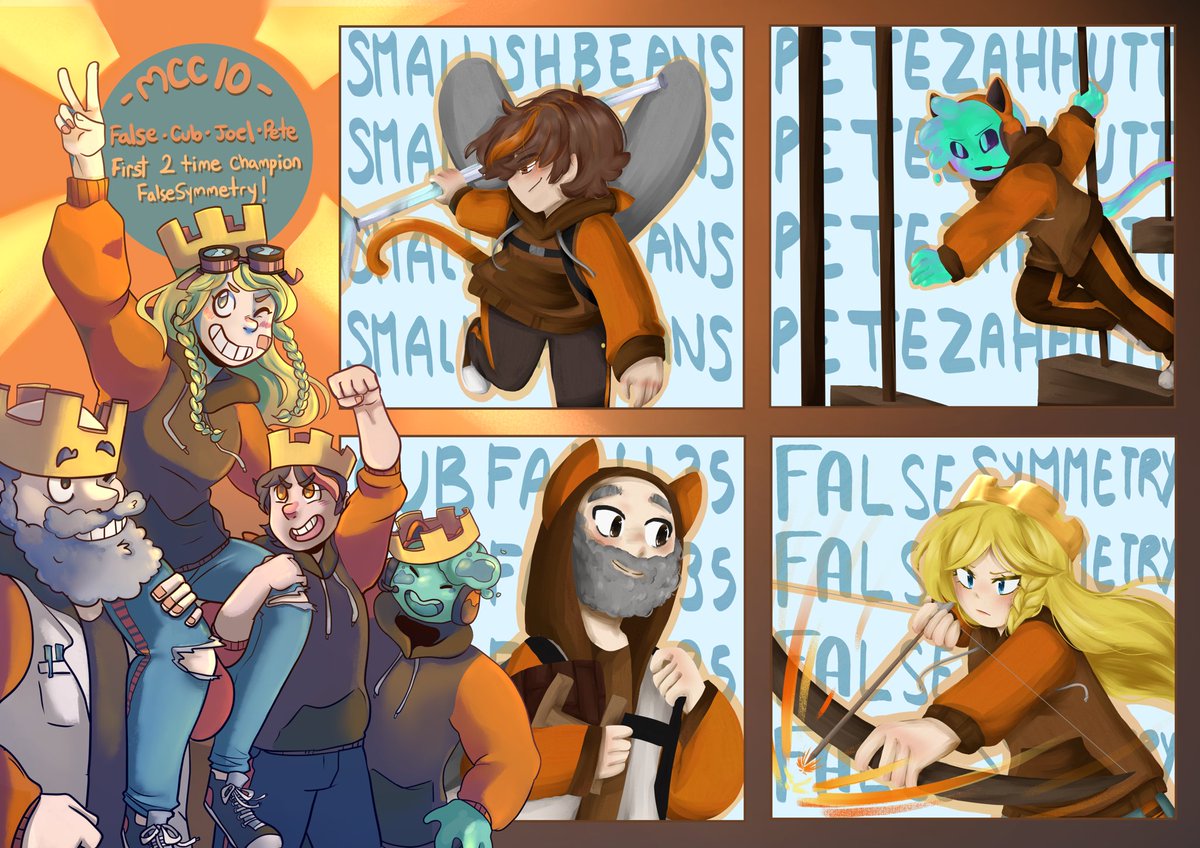 Evanoshiix's tweet photo. My piece for the Winner’s POV Zine! So happy to finally share this!
My piece was a collab with @EveryCaptain , an awesome artist I’m super happy to have worked with!
#falsesymmetry #cubfan135 #petezahhutt #smallishbeans #winnerspovzine @WinnersPOVzine https://t.co/bO621eoGpA