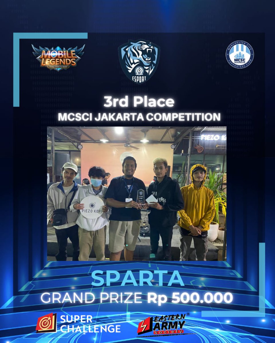 MCSCI_JKT's tweet photo. ✨SELAMAT UNTUK TIM YANG MENANG DAN TERIMAKASIH UNTUK SEMUA YANG MENDUKUNG ACARA INI✨

#JakartansCitizens 
#MCSCIJKTMLcompetition
#idare
#superchallenge
#easternarmy https://t.co/7Yuk4ChlqT