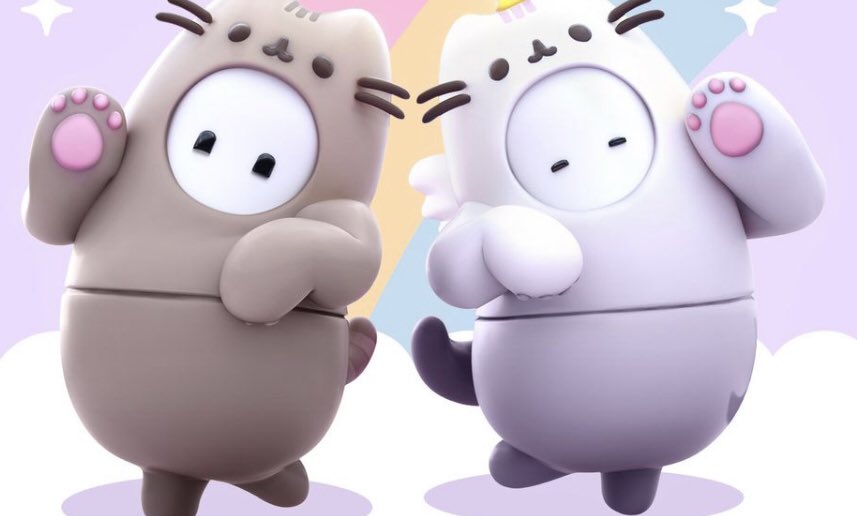 Grass__Touchers's tweet image. Fall guys cat costumes appreciation post