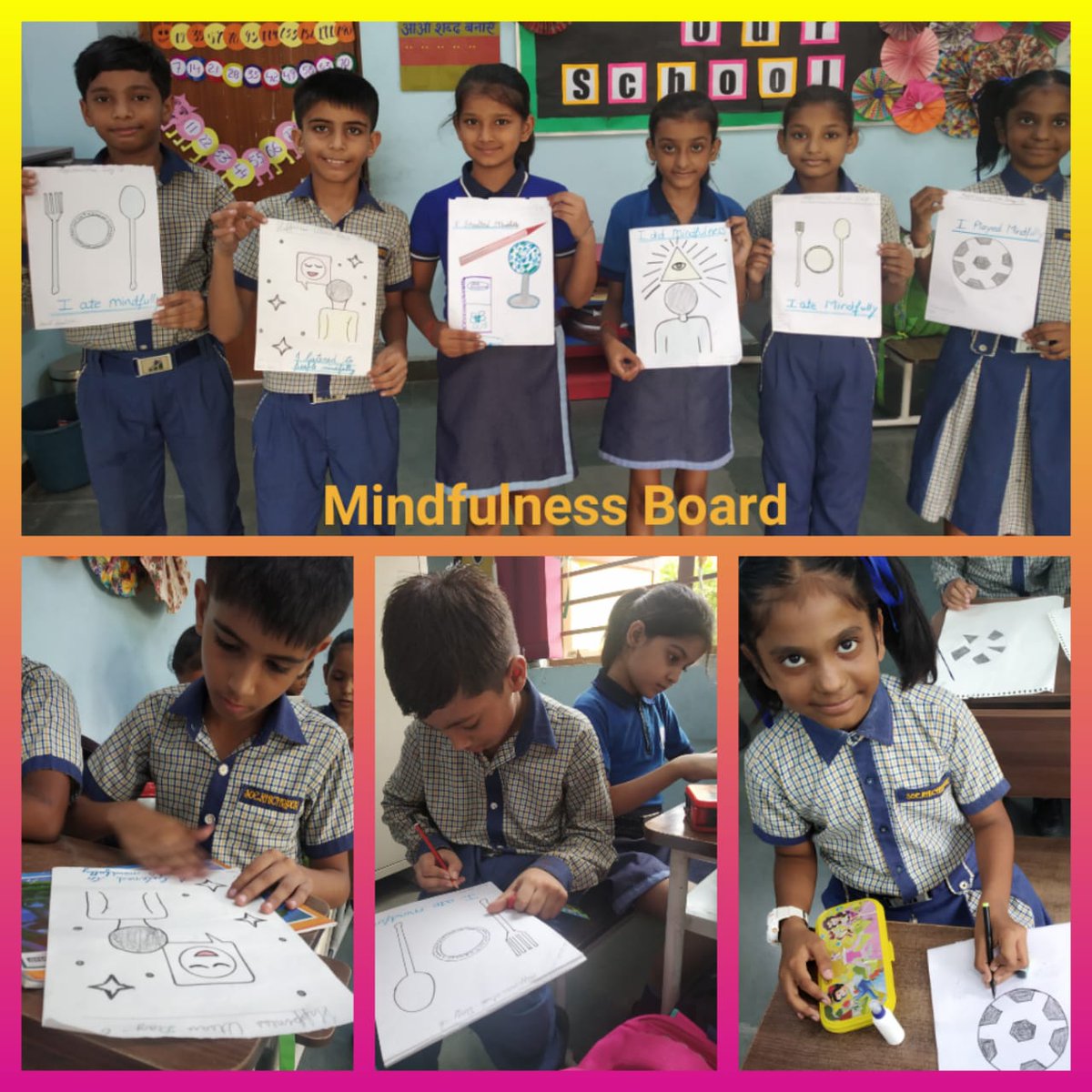 AmbedkarSoSEKhp's tweet image. #HappinessUtsav2022 
#MindfulnessClasses
#HappinessCurriculum
Numerous Mindfulness Boards created today by students in Happiness Classes.