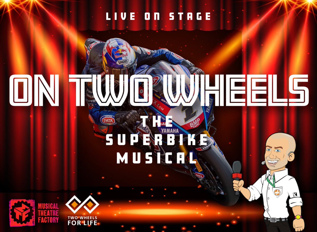 6 months in the making, we’ve given several songs new lyrics in the hope of making people laugh and to raise £ for @2WheelsforLife It’s meant to be funny and we aren’t taking ourselves seriously so we hope you enjoy this evening’s one off performance of #OnTwoWheels 🎤