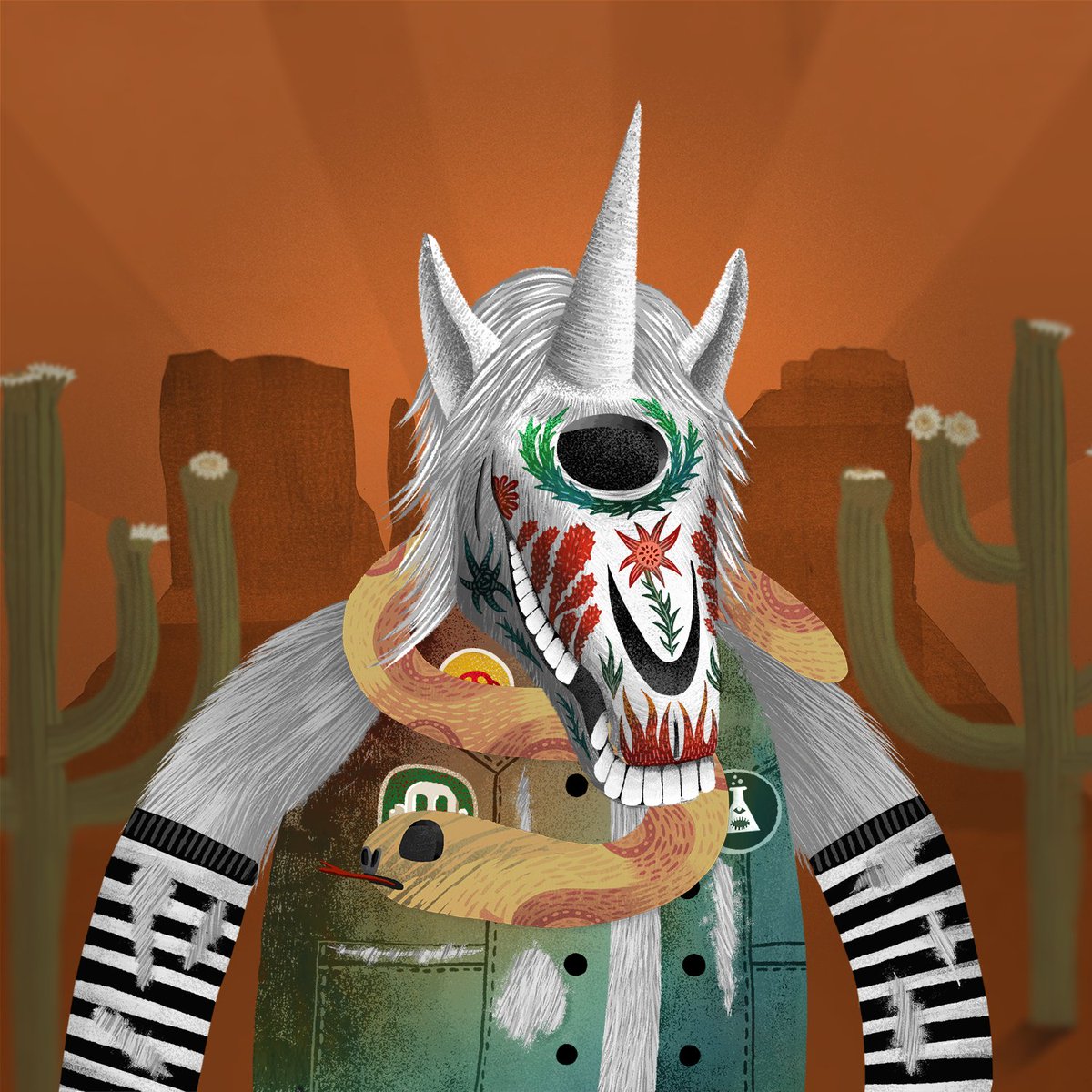 cryptomonsterlb's tweet photo. GM monster fam! For those of you lucky enough to have minted a unicorn, here are a couple sneak peeks of unicorn zombies you could end up with. π¦π§ββοΈ #zombies #unicorn #NFT #cryptomonsterlab #calaveras https://t.co/PruQ3RjjfN